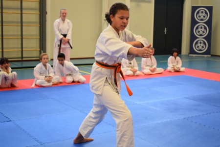 Nukite met Chelsea tijdens het examen.